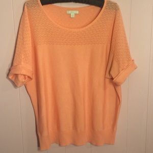 New York and Company Peach Sweater XL